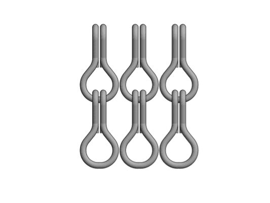 12x24mm Chain Size Aluminium Chain Fly Screen dengan 60% Area Terbuka dan Diameter Kawat 1,2mm untuk Pengendalian Serangga