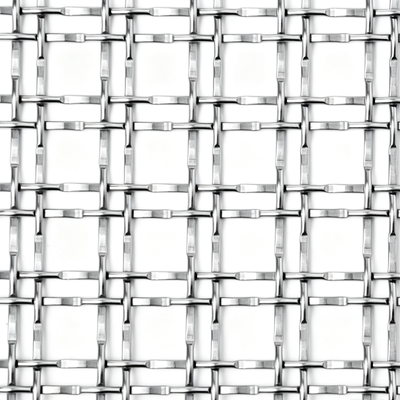 Ukuran kustom dan Finish Arsitektur Woven Wire Mesh Facade Partition Screen