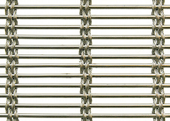 SHUOLONG Interior Stainless Steel Woven Mesh Cladding Panel Anti Tabrakan