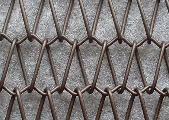 6ft Antiwear Spiral Wire Mesh Conveyor Belt Resistensi Fraktur