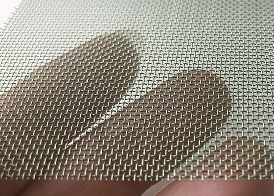 Mewah Dekoratif Kaca Akrilik Laminated Wire Mesh Fabric Ketebalan 0.6mm