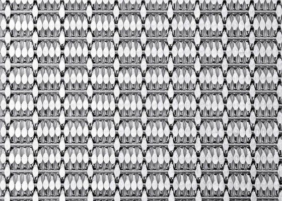 PVDF Woven Wire Mesh Panel Cladding Enclosures Tahan Cuaca Tahan Lama