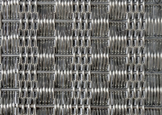 Anyaman Arsitektur Dekoratif Layar Mesh Stainless Steel SGS 4.5mm Tebal