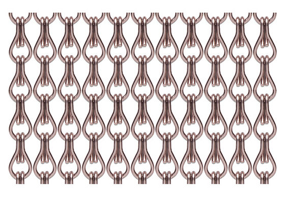 ODM 2mm Metal Chain Door Fly Screen Chain Curtain Untuk Arsitektur Tirai