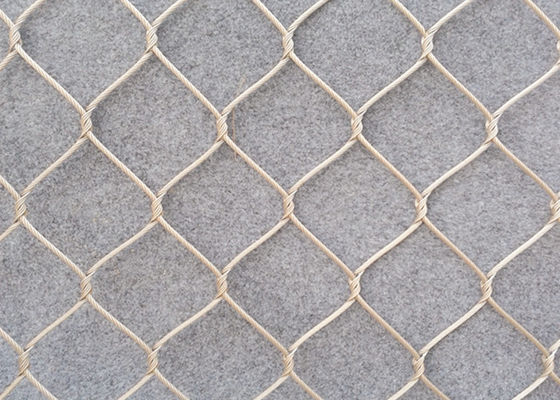 8m 316L Stainless Steel Rope Mesh 7x19 Kabel Fleksibel Untuk Kandang Kebun Binatang