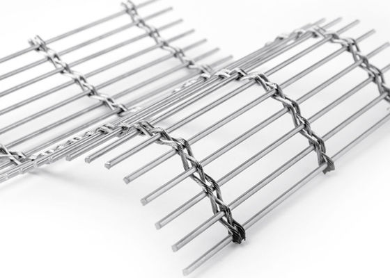 Woven Faced Metal 120m X 6m Stainless Steel Arsitektur Mesh Dekorasi Interior